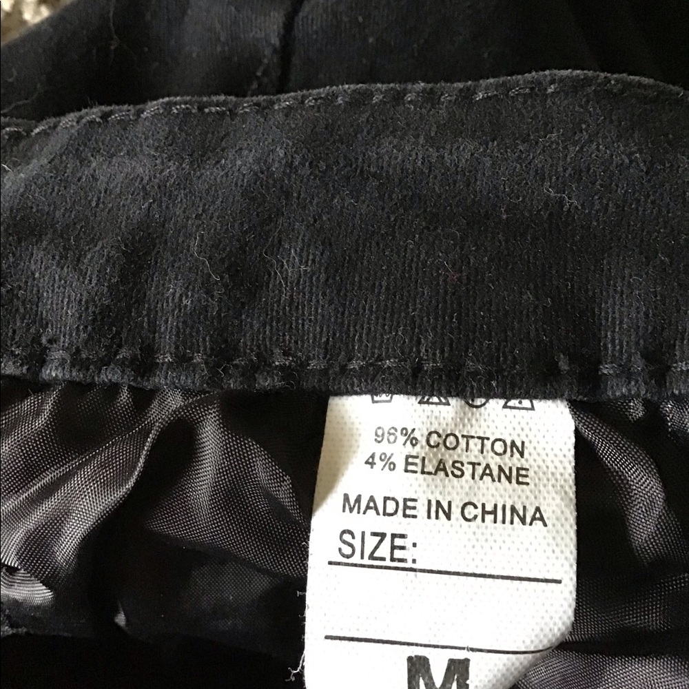 Black zipper‎ skinny stretch moto jean, size medium - Picture 3 of 4